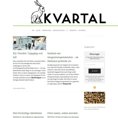 Kvartal startsida 2018