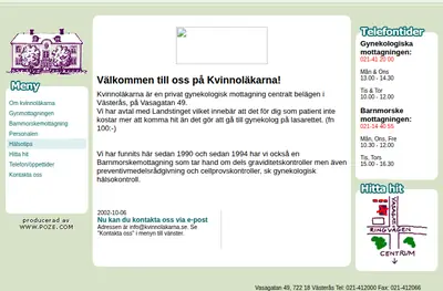Kvinno läkaren startsida 2003