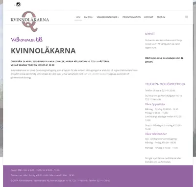 Kvinno läkaren startsida 2020