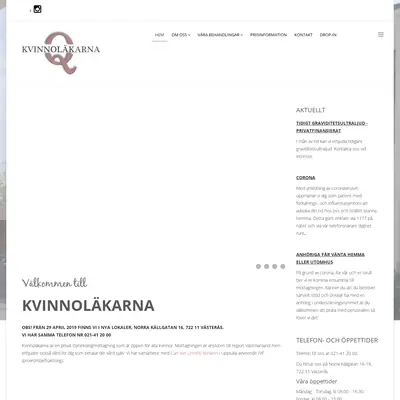 Kvinno läkaren startsida 2021
