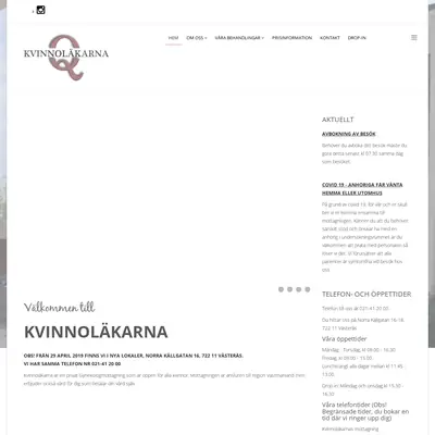 Kvinno läkaren startsida 2022