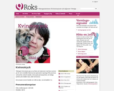 KVINNOTRYCK startsida 2015