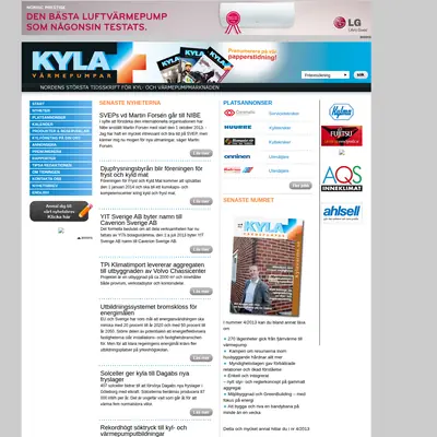 KYLA & VÄRME startsida 2013