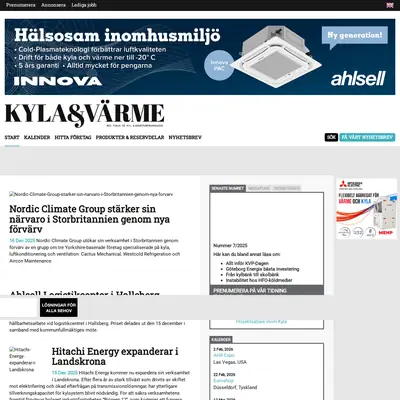 KYLA & VÄRME startsida 2026