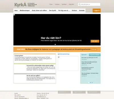 Kyrkfack startsida 2012