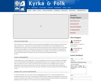 Kyrka och Folk startsida 2012