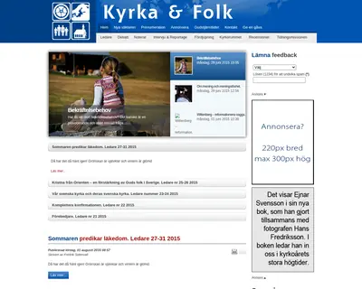 Kyrka och Folk startsida 2015