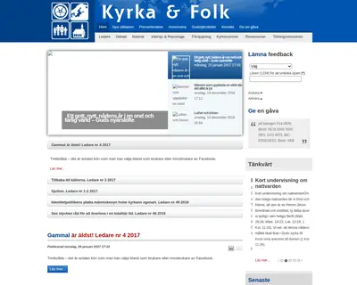 Kyrka och Folk startsida 2017