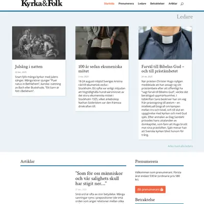 Kyrka och Folk startsida 2026