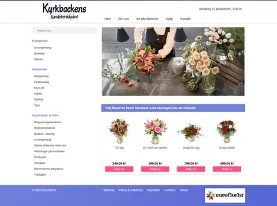 KYRKBACKEN startsida 2023
