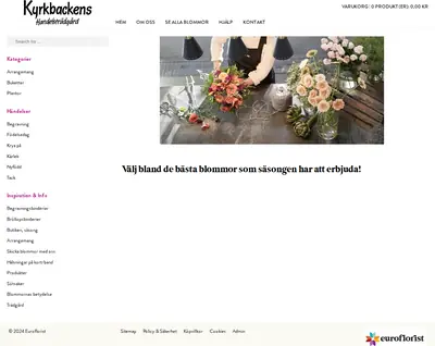 KYRKBACKEN startsida 2024