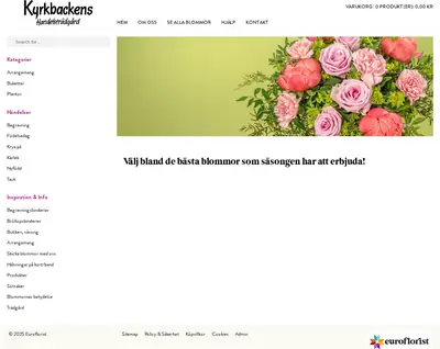 KYRKBACKEN startsida 2025