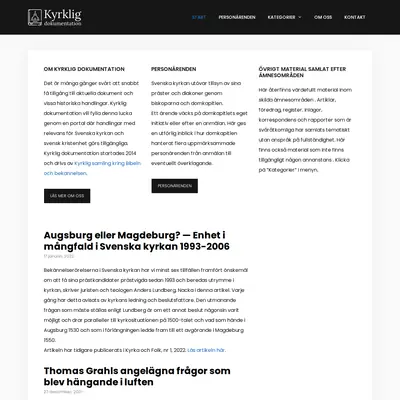 kyrkligdokumentation.nu startsida 2022