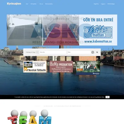 kyrksajten.se startsida 2018