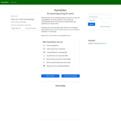 Kyrkstöten startsida 2022