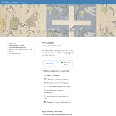 Kyrkstöten startsida 2024
