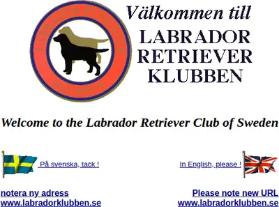 Labradoren startsida 2000