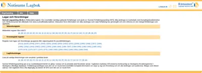 Lagen.se startsida 2010