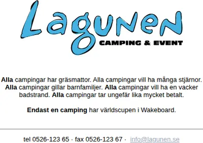 Lagunen startsida 2003