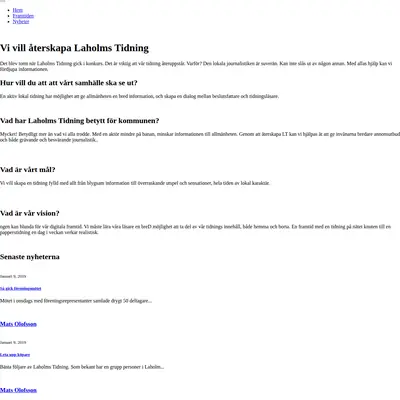 www.laholmstidning.se startsida 2019