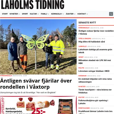 www.laholmstidning.se startsida 2023