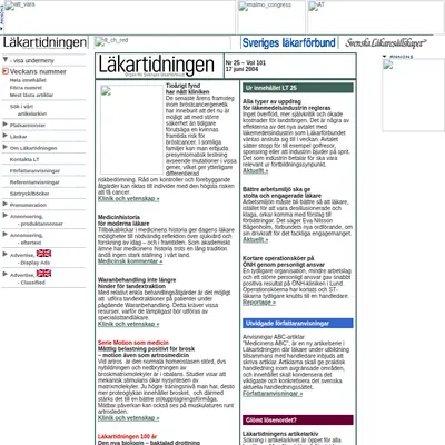 www.lakartidningen.se startsida 2005