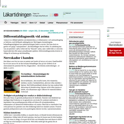 www.lakartidningen.se startsida 2006