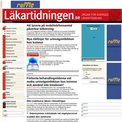 www.lakartidningen.se startsida 2008