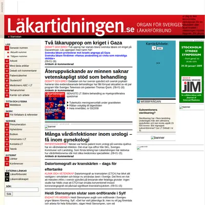 www.lakartidningen.se startsida 2009