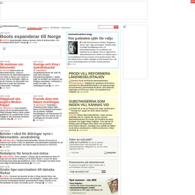 Läkemedelsvärlden startsida 2007