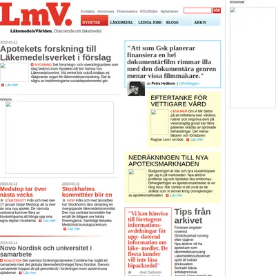 Läkemedelsvärlden startsida 2010