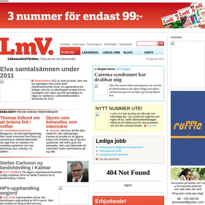 Läkemedelsvärlden startsida 2012