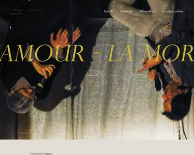 L'amour - La mort startsida 2019
