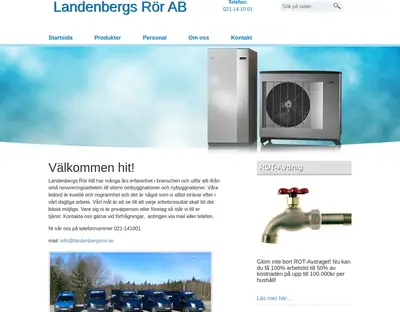 landenbergsror.se startsida 2015