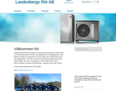 landenbergsror.se startsida 2018