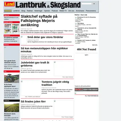 Land Lantbruk startsida 2014