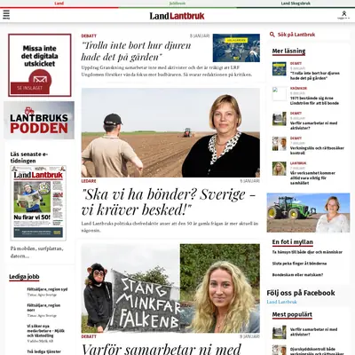 Land Lantbruk startsida 2021