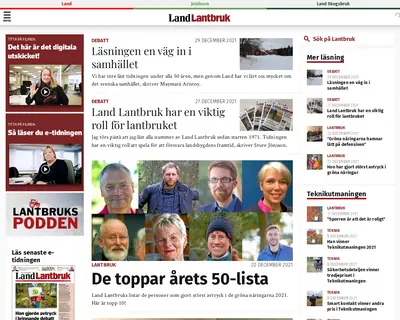Land Lantbruk startsida 2022