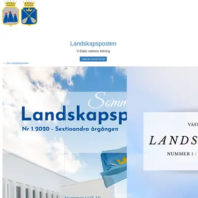 Landskapsposten startsida 2020