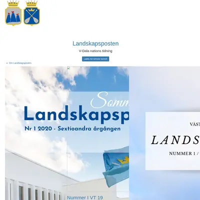 Landskapsposten startsida 2021