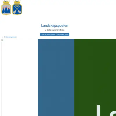 Landskapsposten startsida 2023