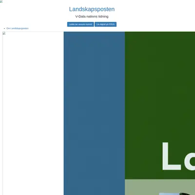 Landskapsposten startsida 2025
