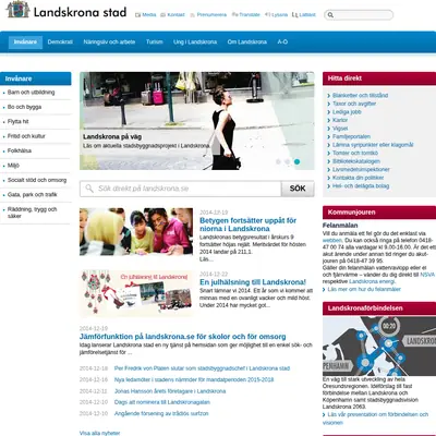 citylandskrona.se startsida 2015