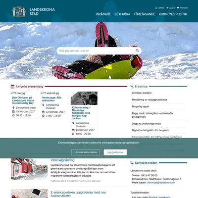 citylandskrona.se startsida 2017