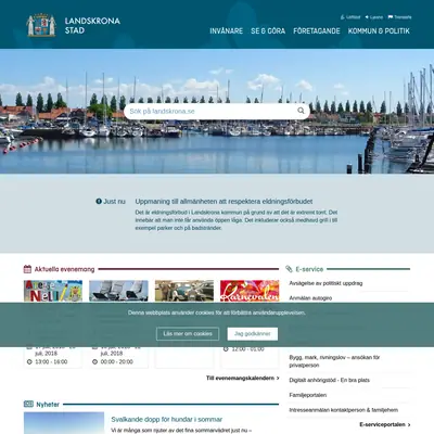citylandskrona.se startsida 2018