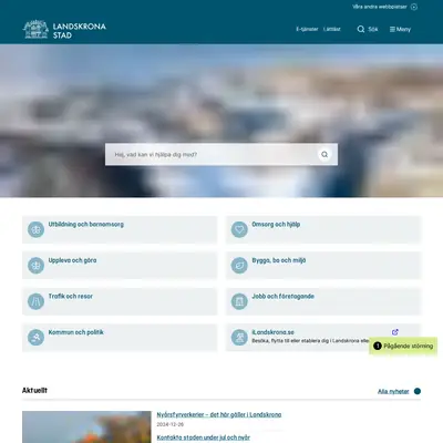 citylandskrona.se startsida 2025