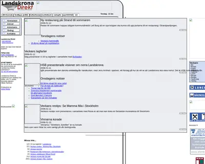 landskronadirekt.com startsida 2006