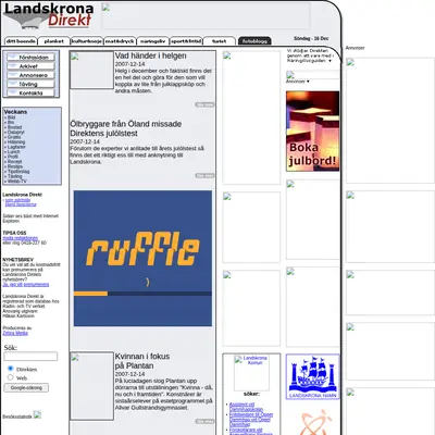 landskronadirekt.com startsida 2008