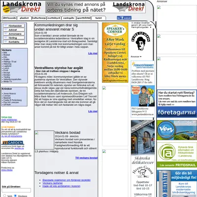 landskronadirekt.com startsida 2014