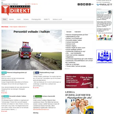 landskronadirekt.com startsida 2016